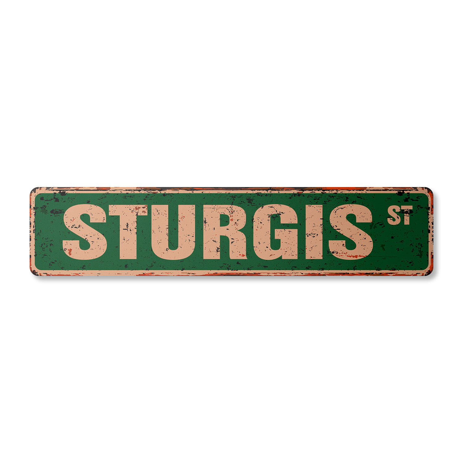 STURGIS Vintage Street Sign Metal Plastic motorcycle rally biker hog dude
