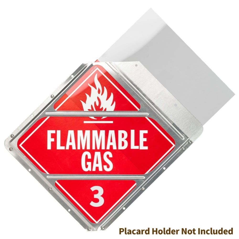 “4-Pack Hazmat Placard Holder Shields 10.75″”x10.75″” Clear Polycarbonate”