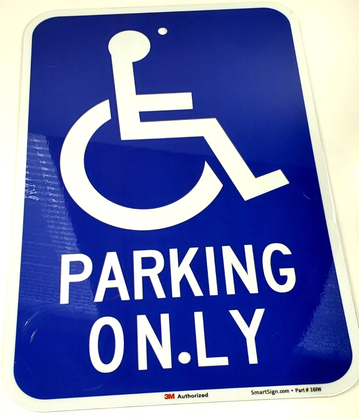 SmartSign WHEELCHAIR RESERVED PARKING ONLY 12 x 18″ Aluminum Sign Reflective