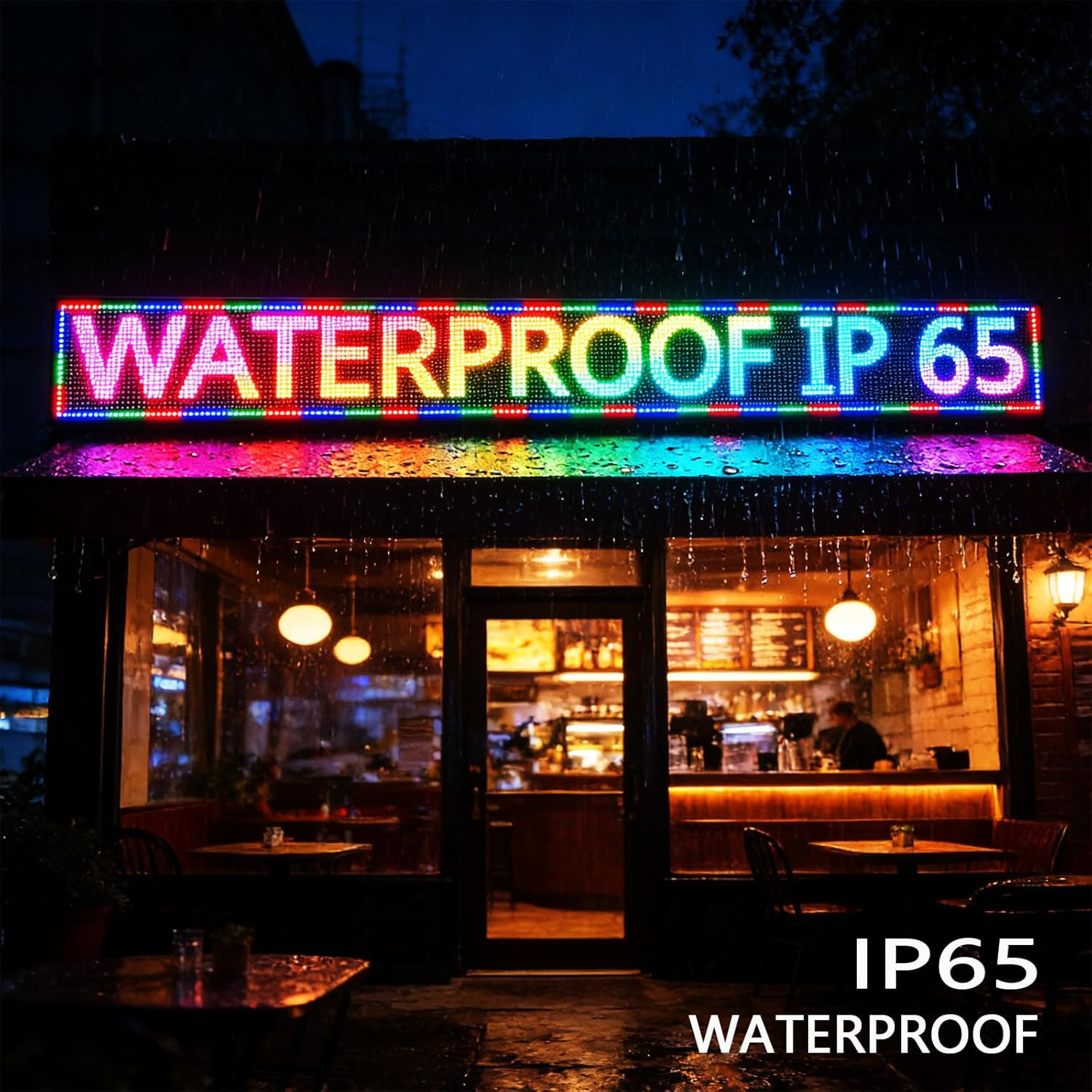Programmable Scrolling Led Signs, Digital Display Screen Outdoor Waterproof, Ope