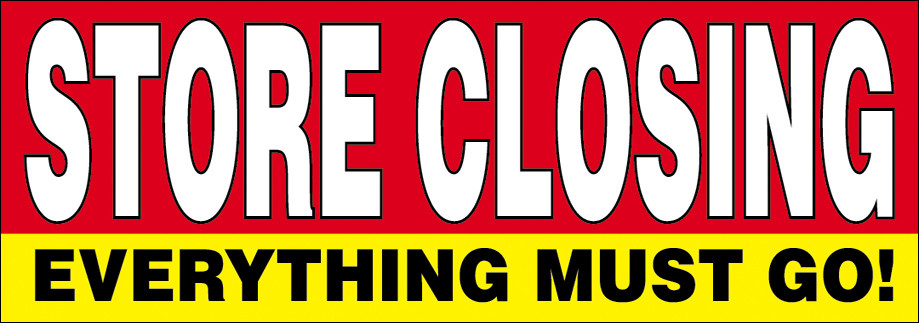 2×10 ft STORE CLOSING Vinyl Banner Out Business Clearance Sale Sign – rb