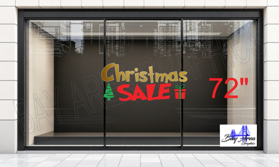 Christmas SALE Window Decal Retail Oracal 651 Outdoor Vinyl Waterproof Exterior