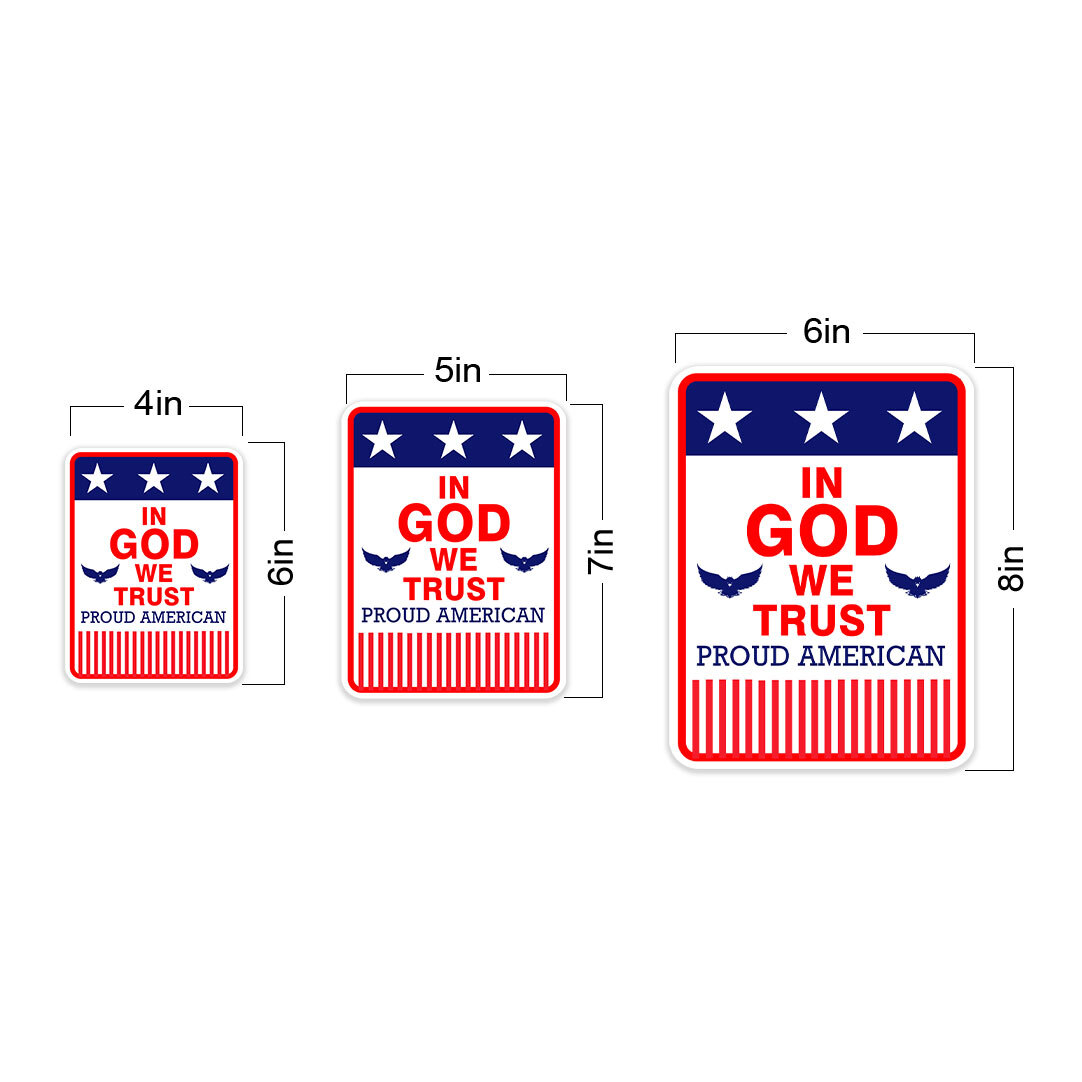 Portrait Round Plus In God We Trust Door or Wall Sign | Easy Installation