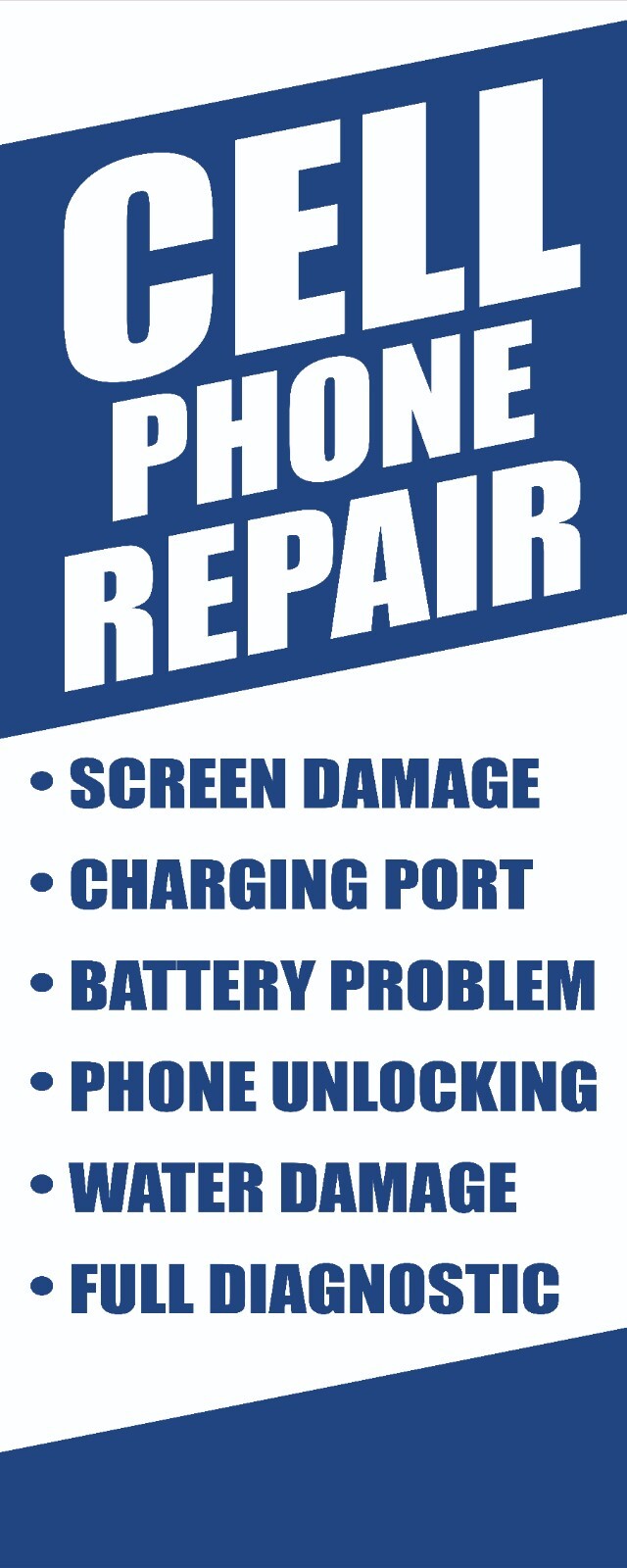CELL PHONE REPAIR Advertising Banner Vinyl Mesh Sign Flag service smartphone