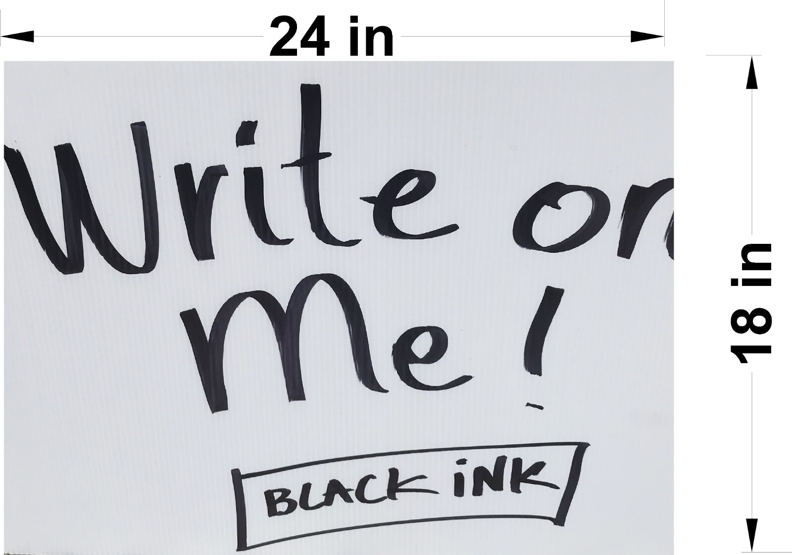 20 Pack Blank Signs 18″ x 24″ x 4 mm Corrugated Plastic, Write Your Own Messages
