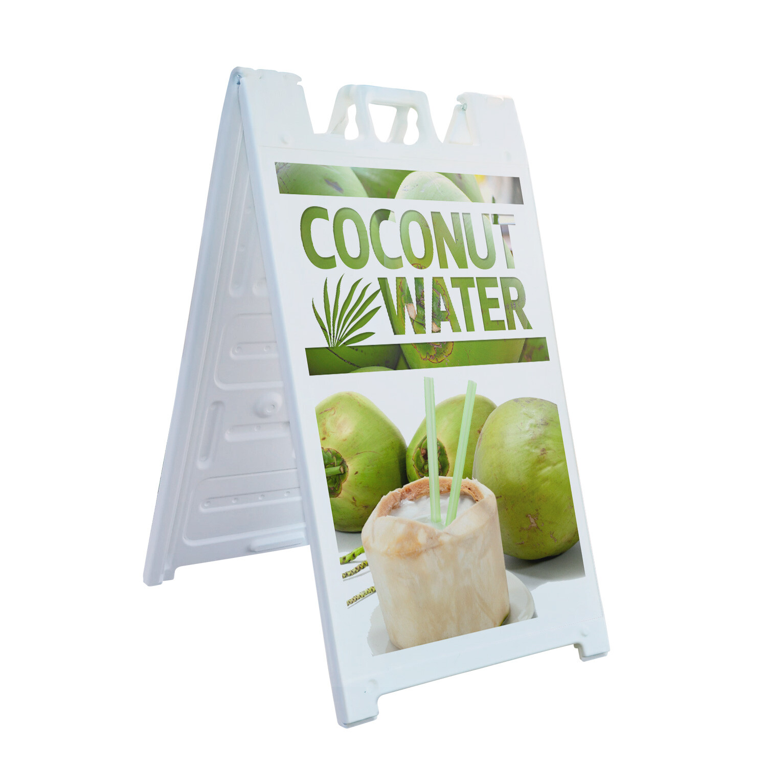A-frame Sidewalk Coconut Water 24″ x 36″ Double Sided A-Frame Sidewalk Sign