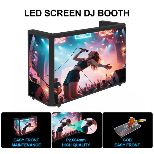 5FT LED Right Angle DJ Booth Mobile Standing Stage Video Wall Display Screen