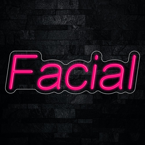 Facial LED Neon Sign 22″L x 7″H #33089