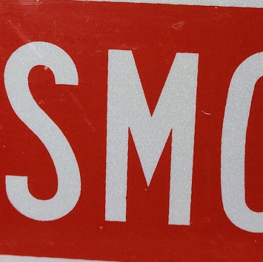 No Smoking Sign Heavy Gauge Aluminum. **Refund On Any Shipping Overages**