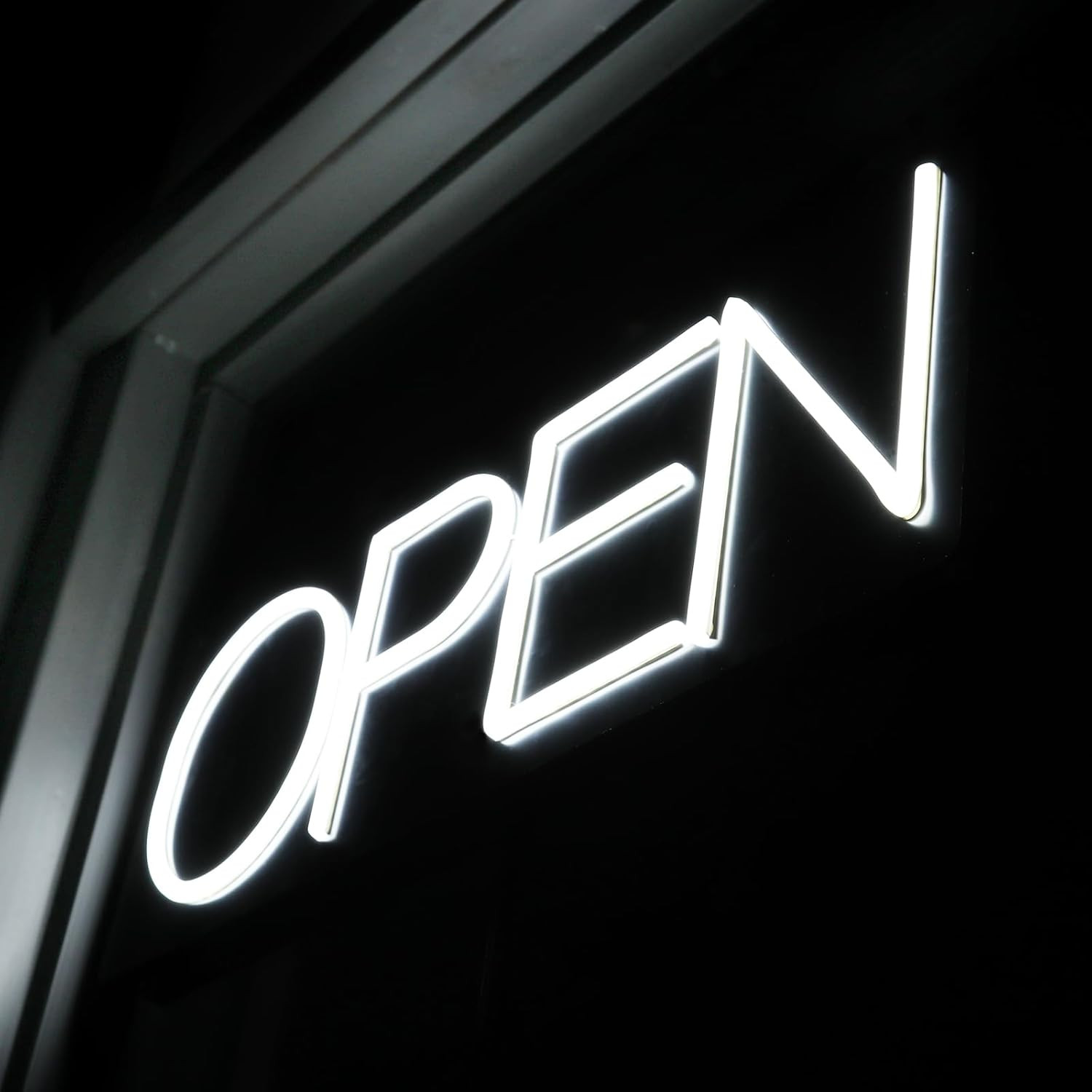 Open Signs for Business 12V/2A Ultra Bright LED Neon Open Sign 22 Inch Lighted O