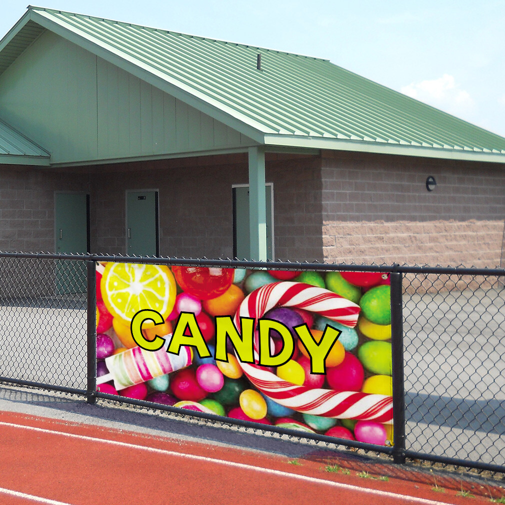 Vinyl Banner Multiple Sizes Candy Outdoor Advertising Printing B Retail Outdoor