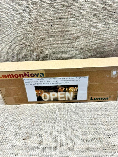 LemonNova LED Open Sign, Large 40 X 14 Remote and App Control *New
