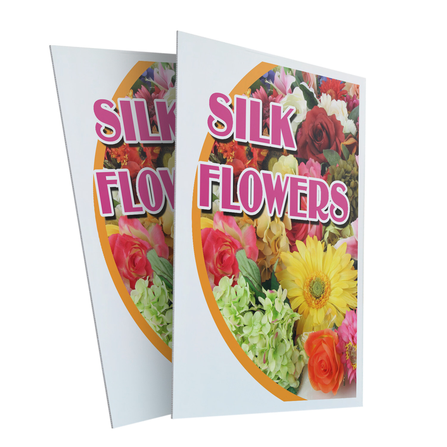 A-frame Sidewalk Silk Flowers 24″ x 36″ Double Sided A-Frame Sidewalk Sign