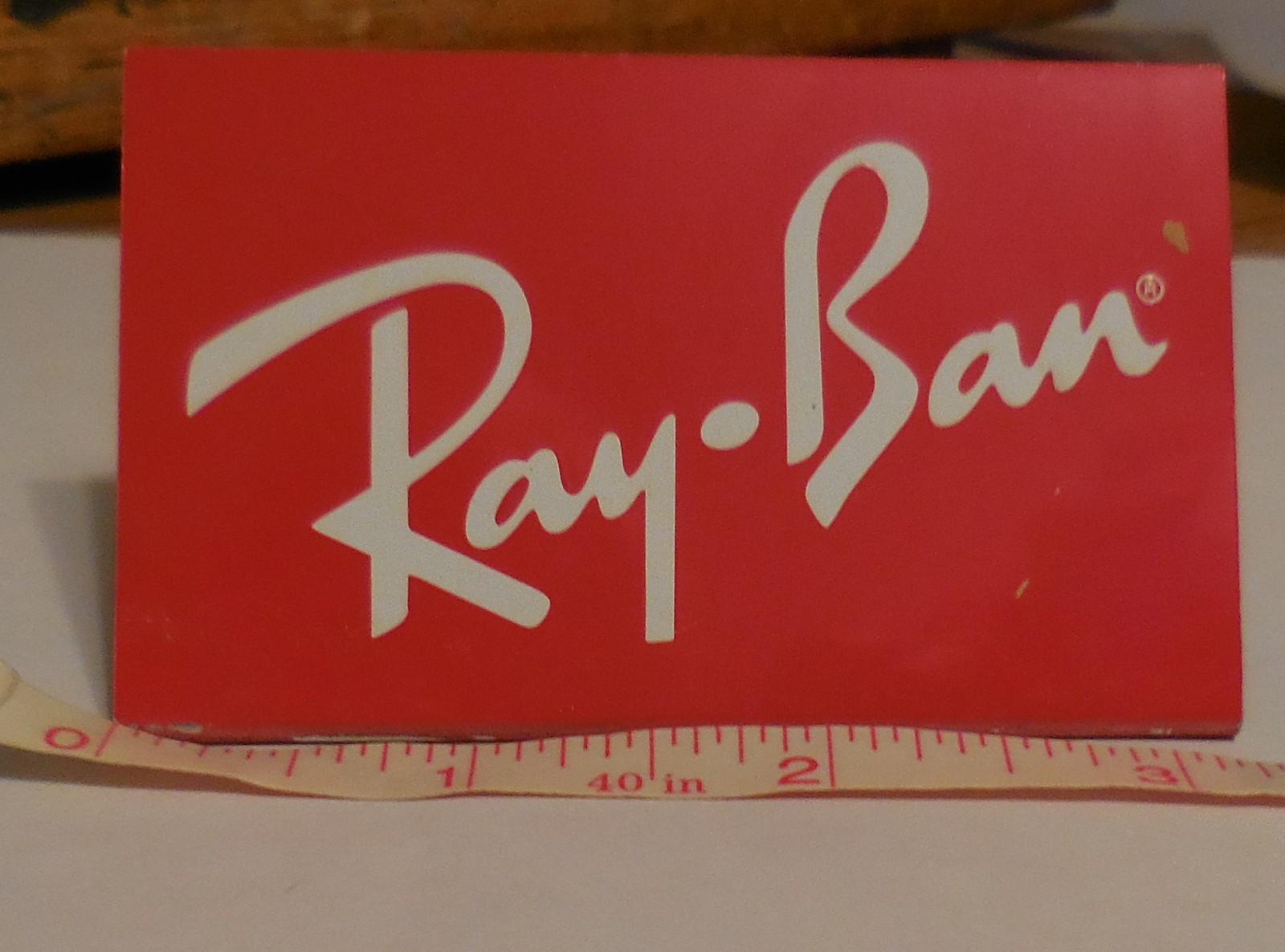 1 ad Ray-Ban Sign Sun Glasses syandup red color vtg advertising Rayban