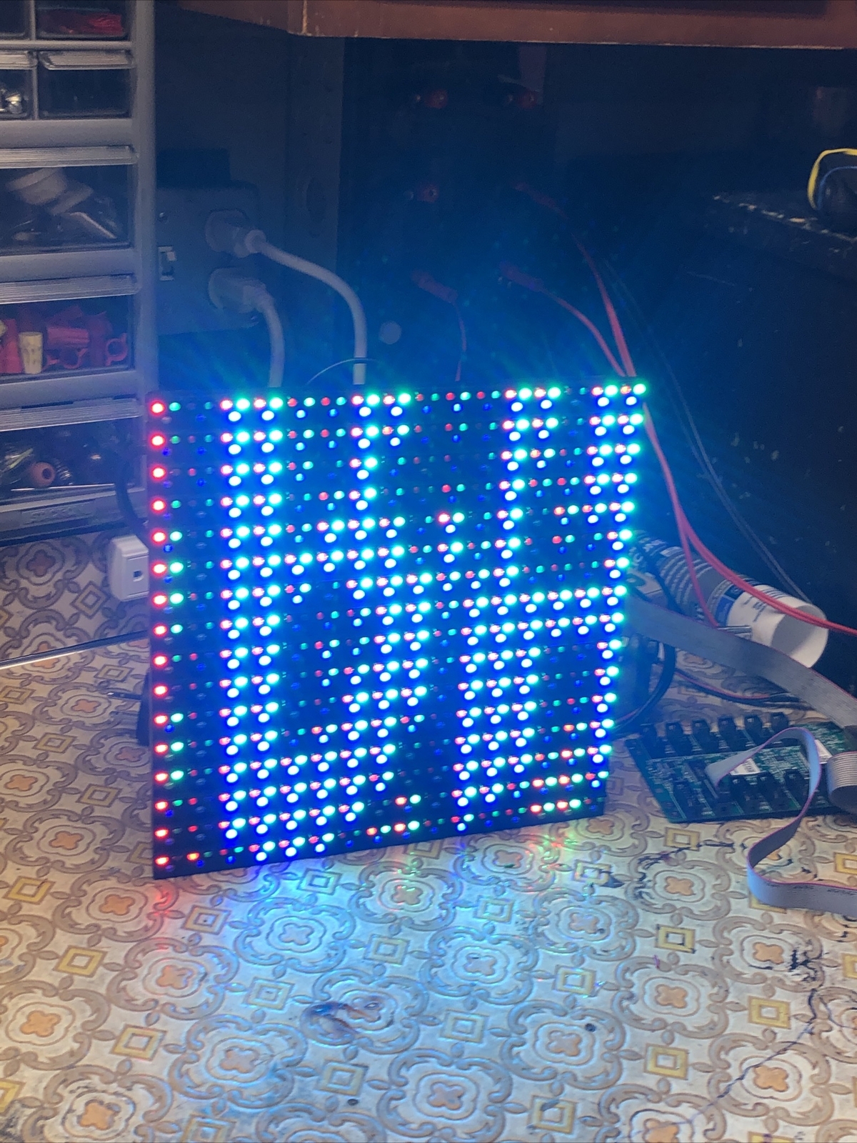 Led Sign 16mm RGB 16×16 Pixel Modules P16-16×16-75-1SA