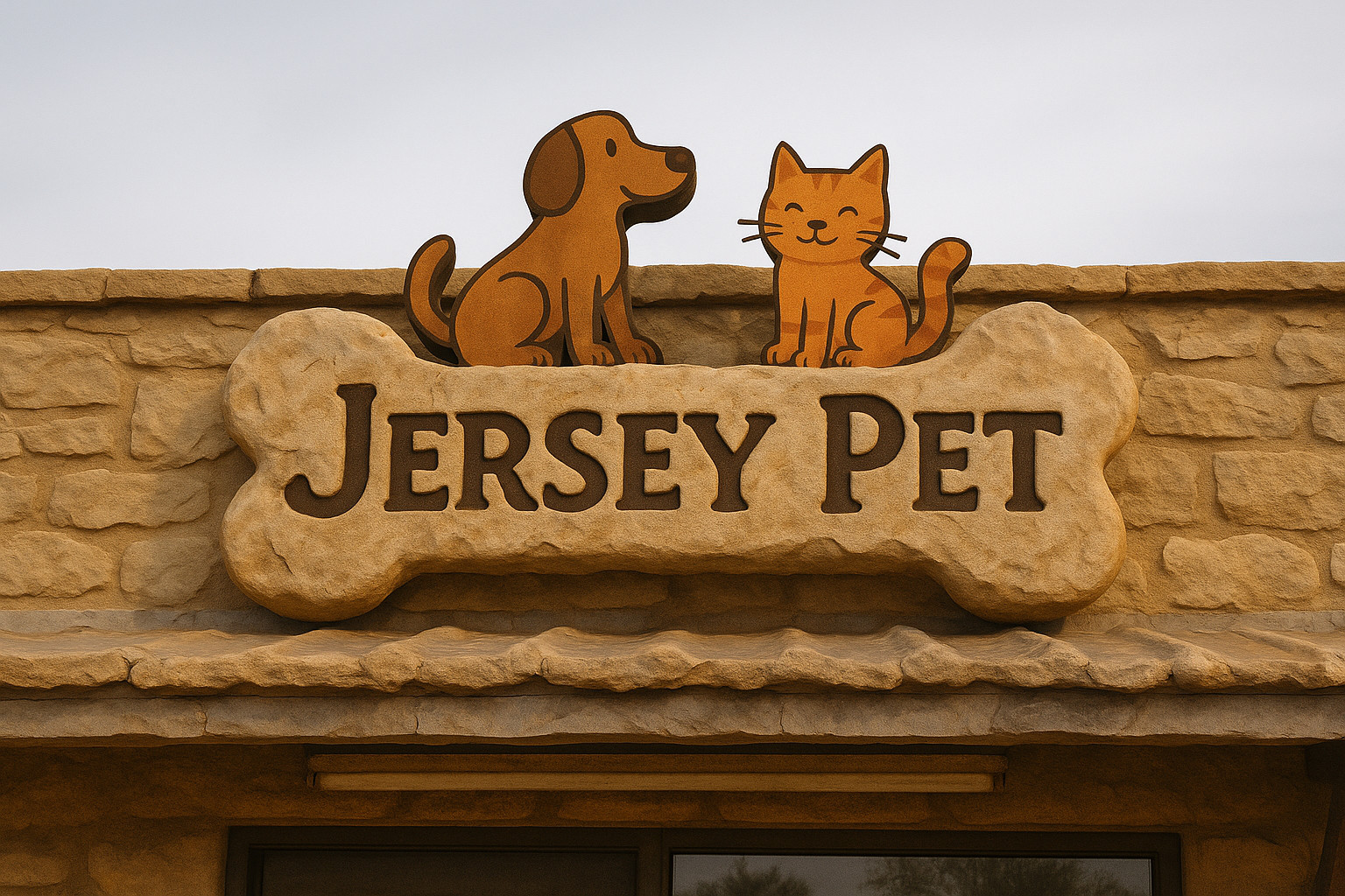 Jersey Pet LED Channel Letters – Custom Outdoor Storefront Business Sign 🐾