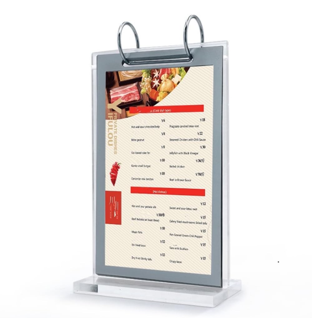 Clear Acrylic Sign Holder,Frames Desktop Double Display Holder T 4×6″,