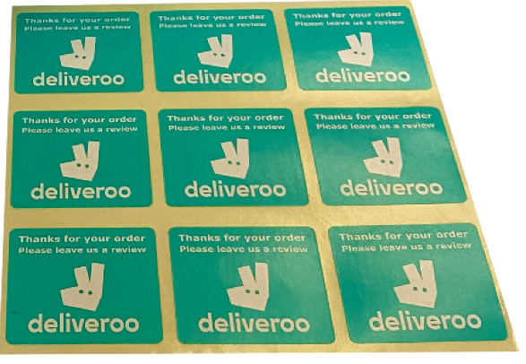 Deliveroo Review Stickers – 45 x 40mm
