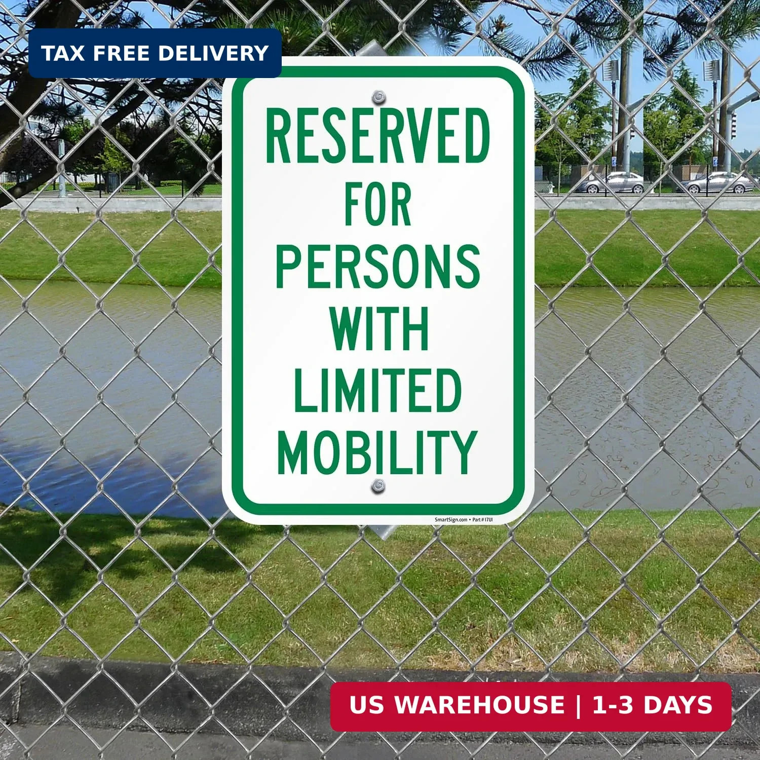 18 x 12 inch Reserved For Persons With Limited Mobility Parking Sign