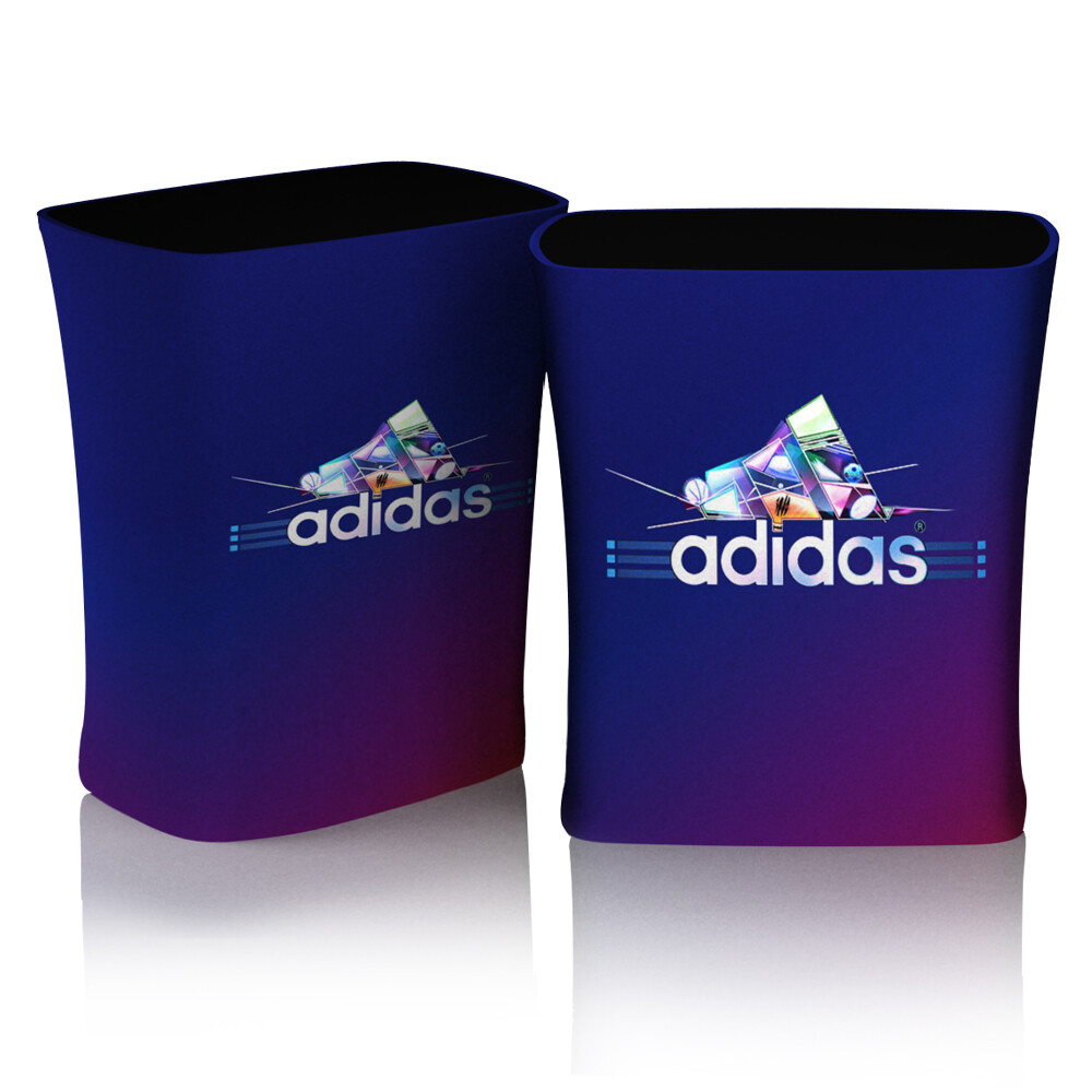 Rectangle Counter Fabric Display Stand Printed Graphics Popup Exhibition Stand