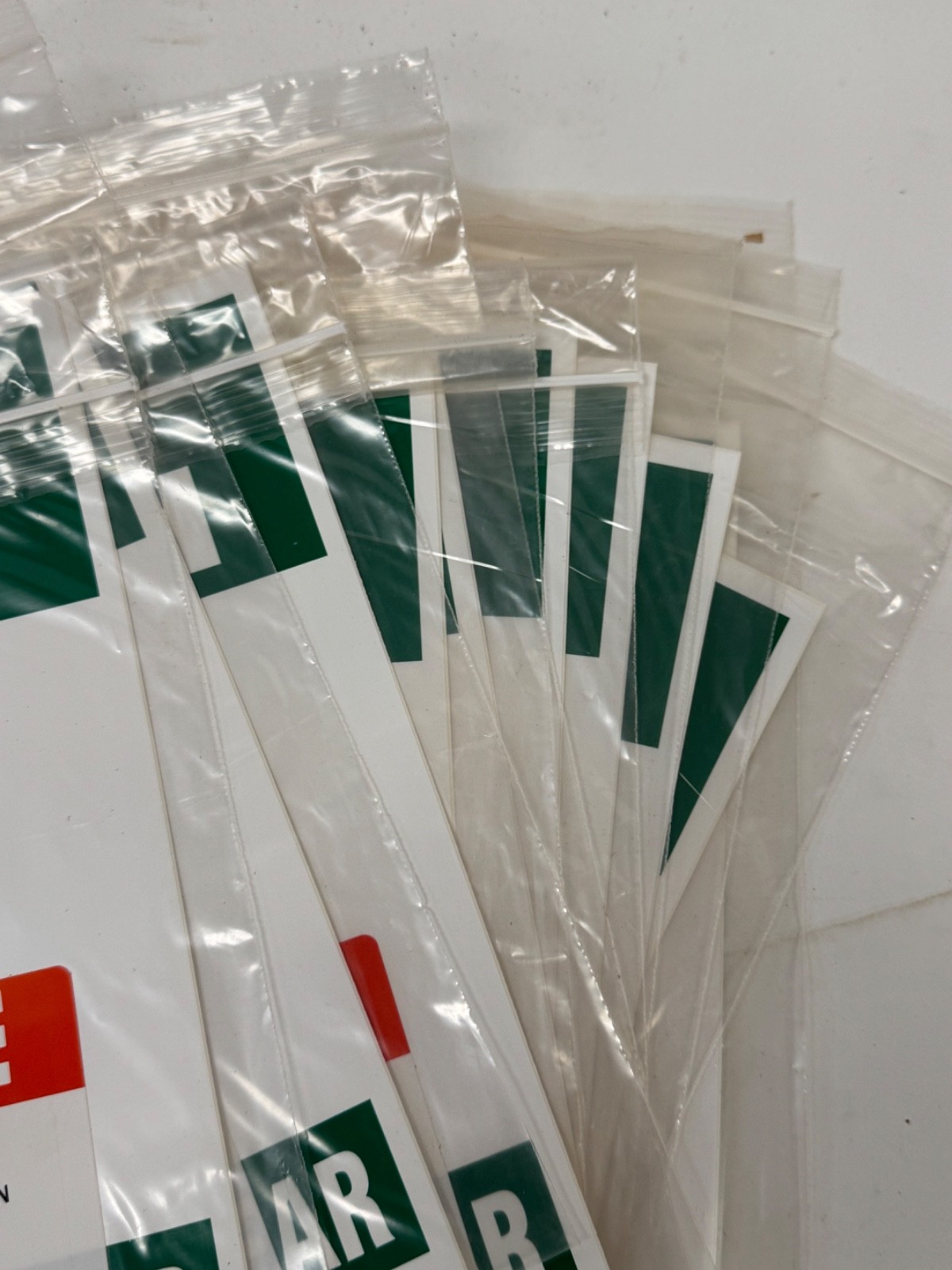 New Lot of 10 Uline EYE WASH STATION Adhesive Vinyl Sign Decal S-17343V 7×10