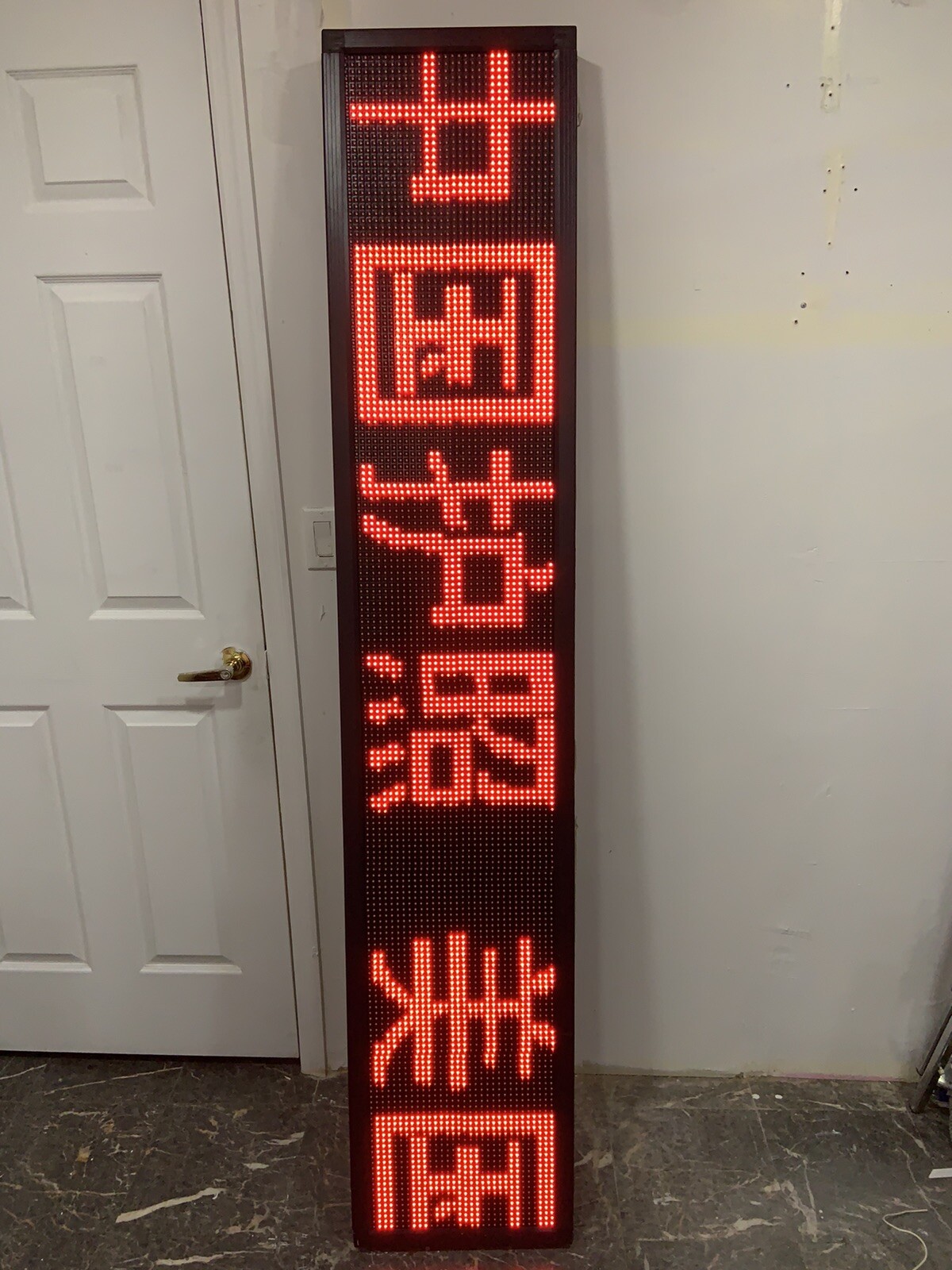 P10 outdoor single red display led billboard 200*40cm