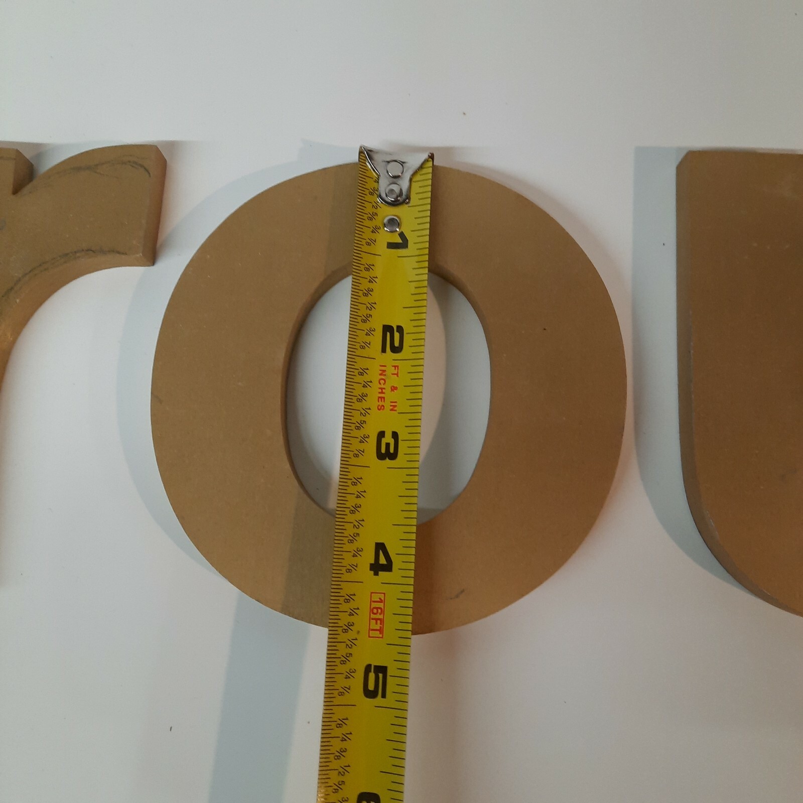 Storefront Signage Letters Gold Color Aluminum 4.5″ – 6″ Lot of 5