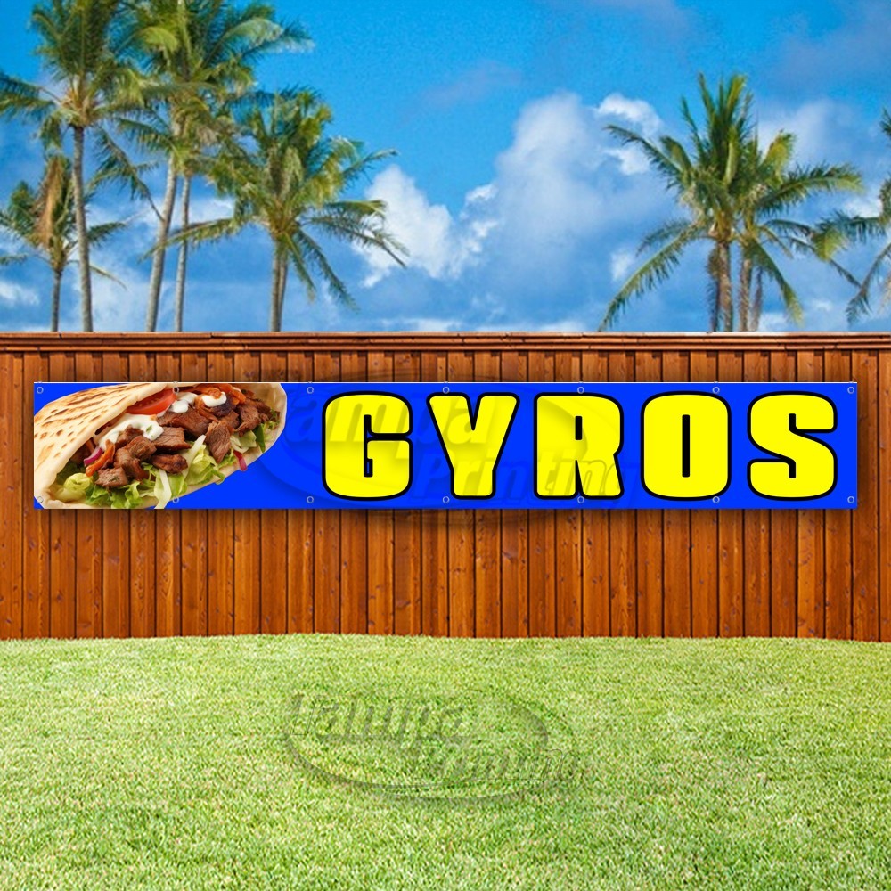 GYROS Advertising Greek Food Snack Restaurant Vinyl Banner Flag Sign USA XL01994