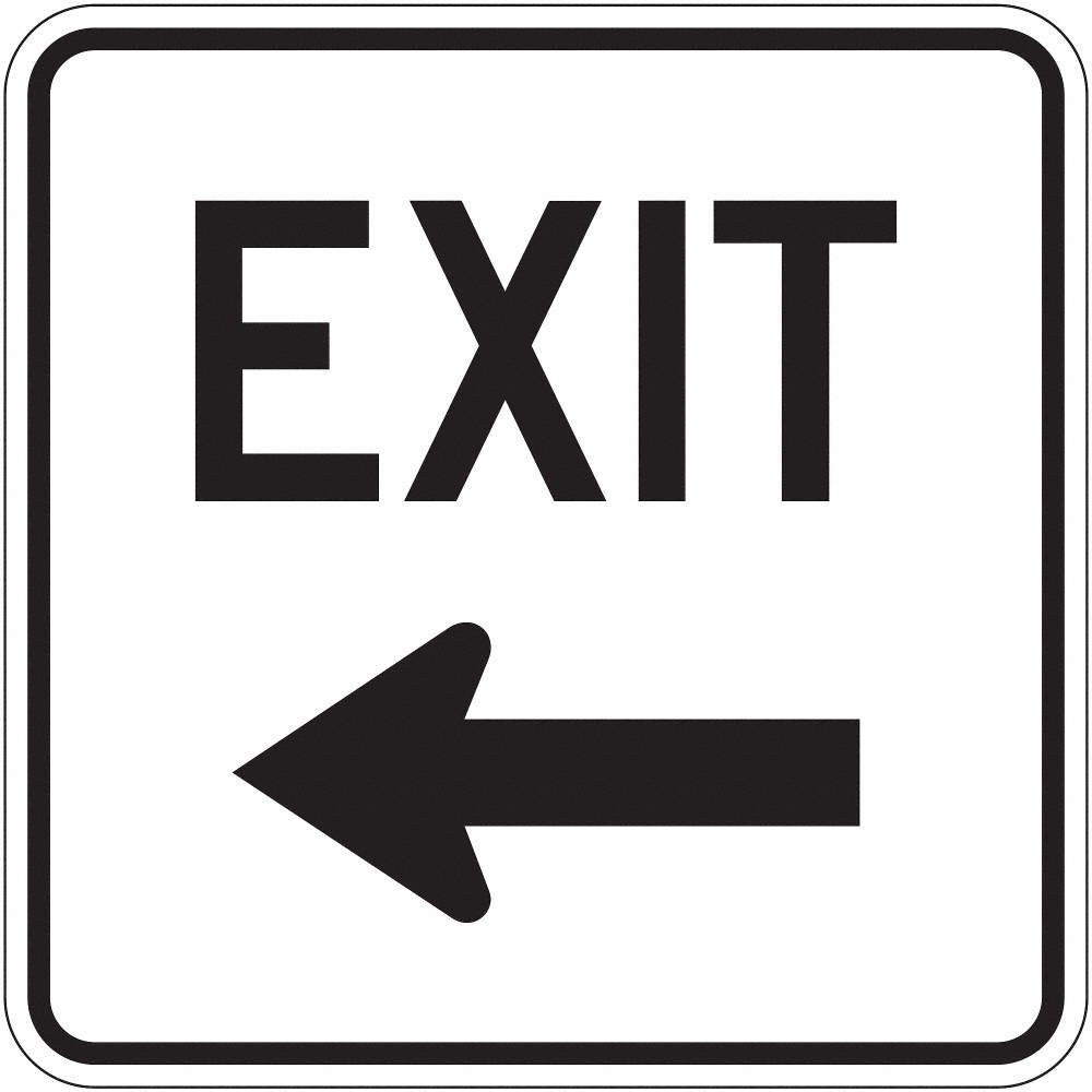 LYLE LR7-69L-18DA Exit Sign For Parking Lots,18″ x 18″ 6DVC1