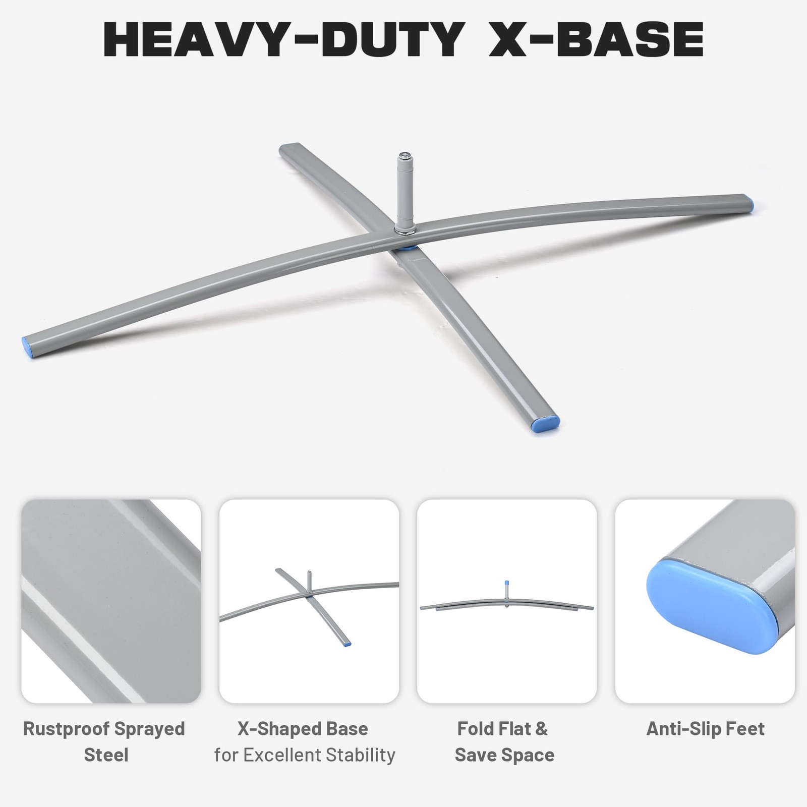 InstaHibit 10 Pack 9ft Teardrop Feather Flag Pole Kit w/ Cross Base & Water Bag