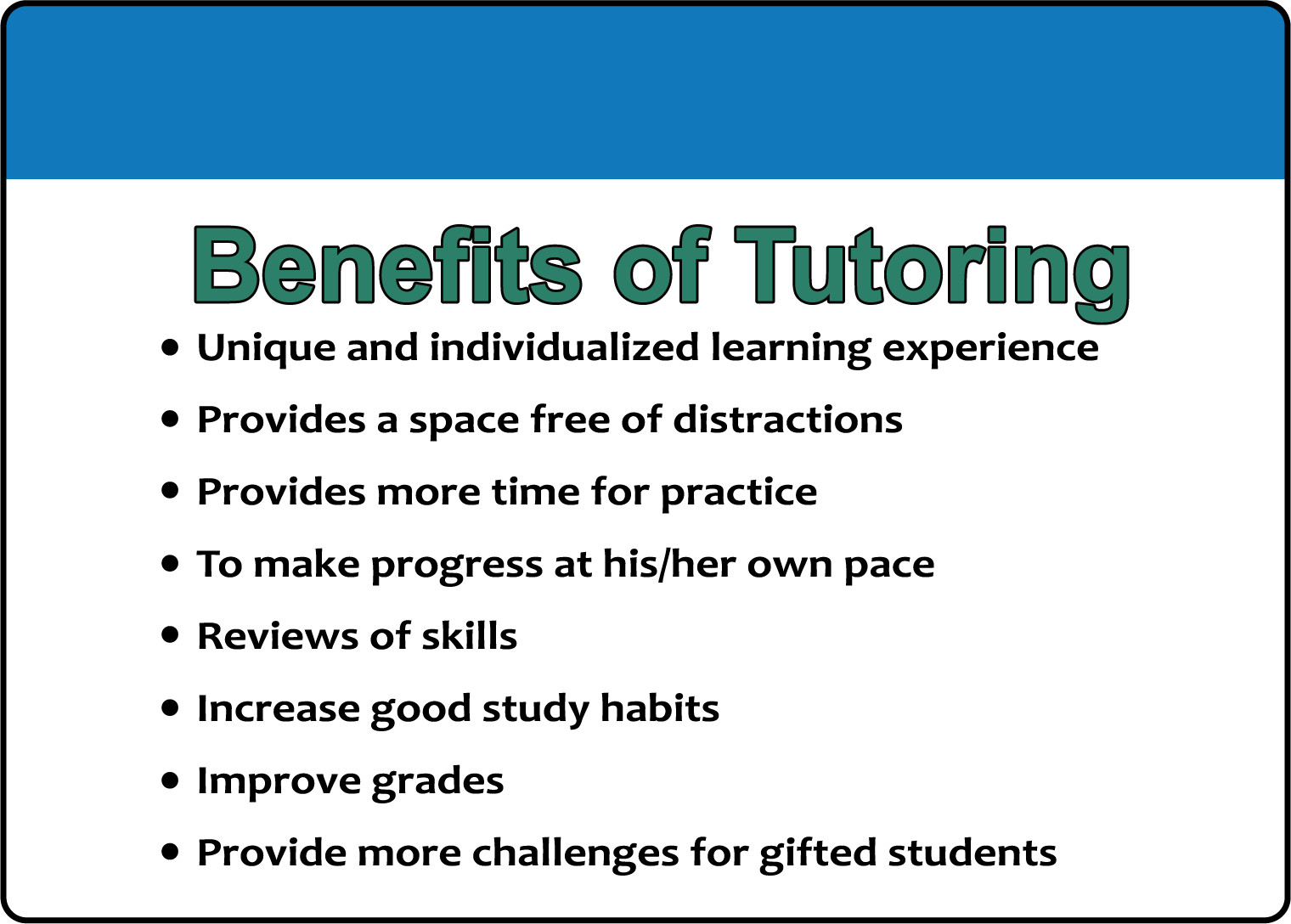 BENEFITS OF TUTORING 2 | Adhesive Vinyl Sign Decal