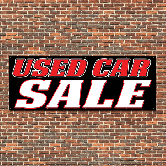 Used Car Sale Banner 60″x156″ (5’x13′) Free Shipping/Customization