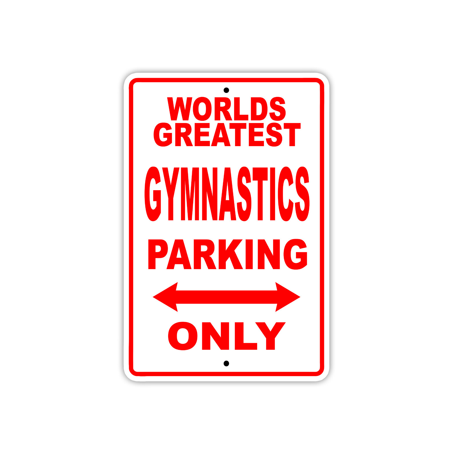 World’s Greatest Gymnastics Player Parking Gift For Players Aluminum Metal Sign