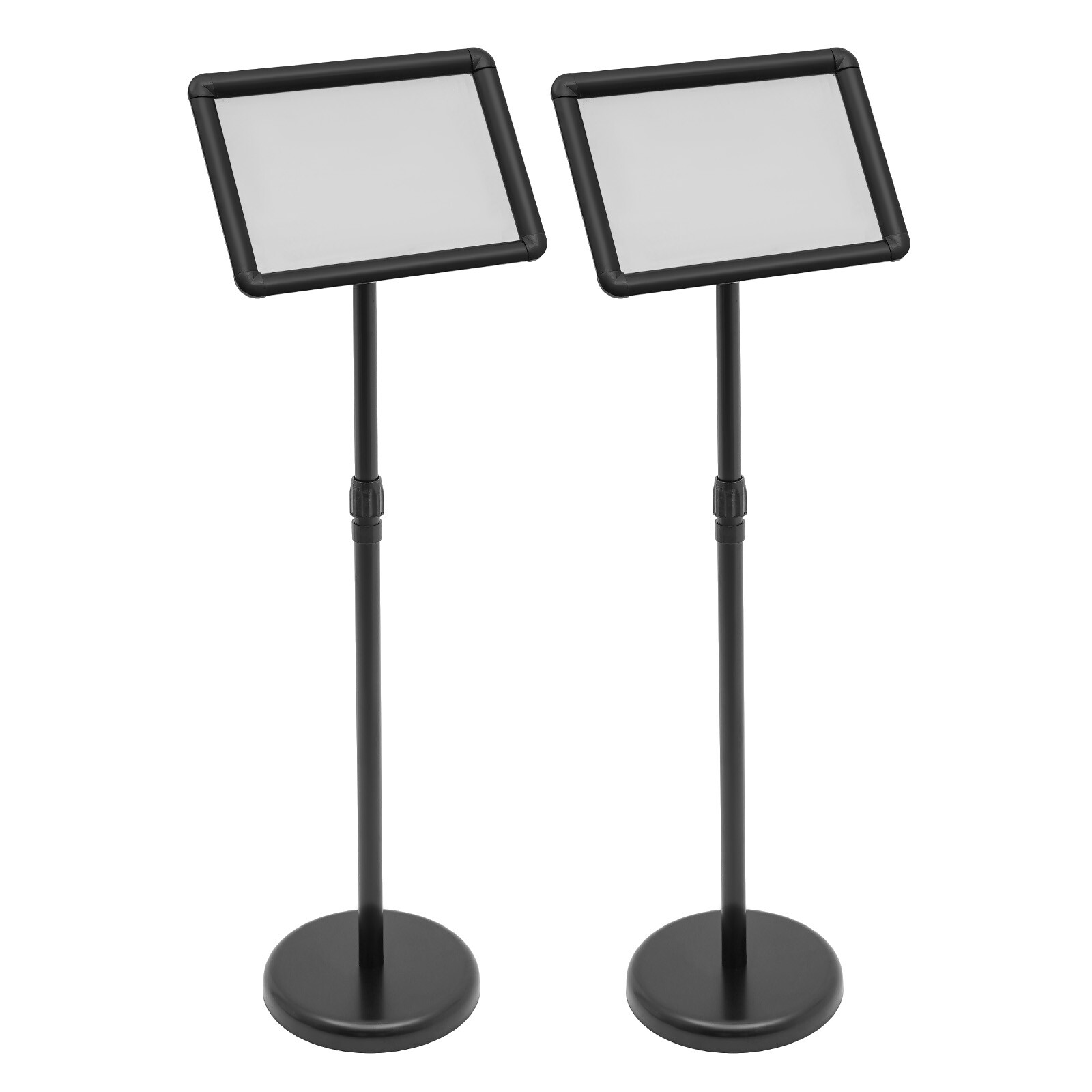 2Pcs Sign Stand With Adjustable Height&angle, Sign Holder Stand W/ Fillable Base