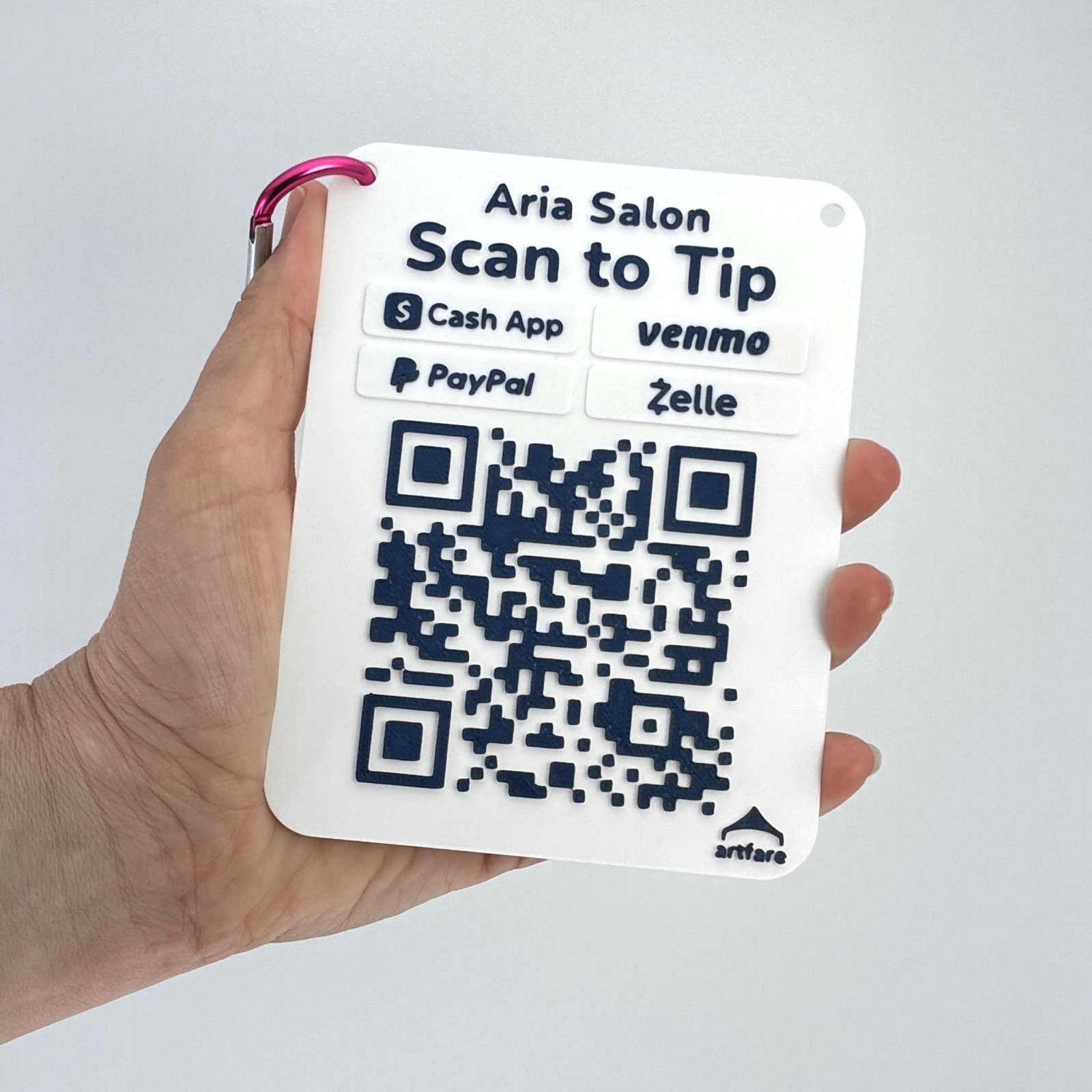 Thin QR Code Payment Sign – Artfare Micro