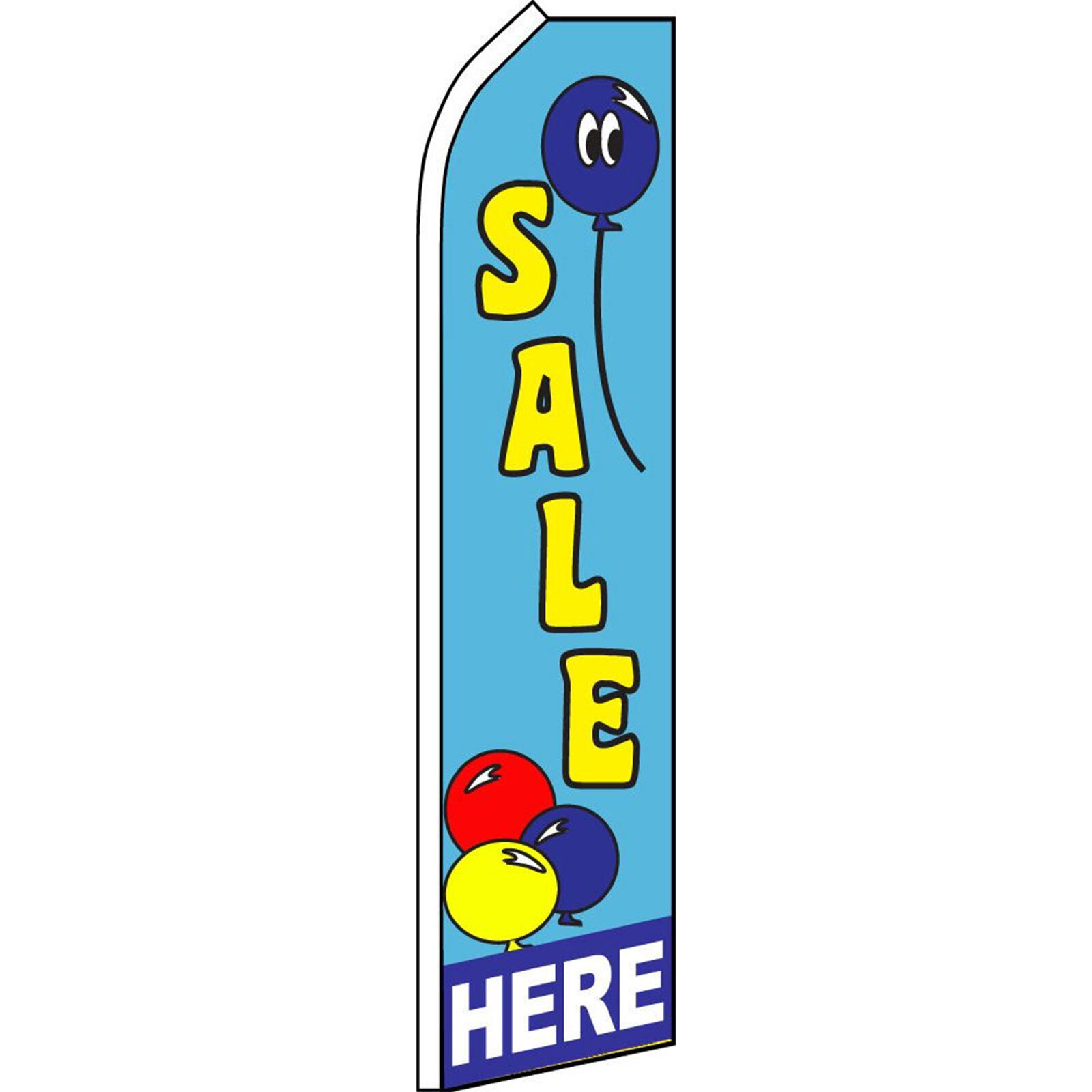 Sale Here 2 1/2 ft X 11 1/2 ft Polyester Swooper Flag