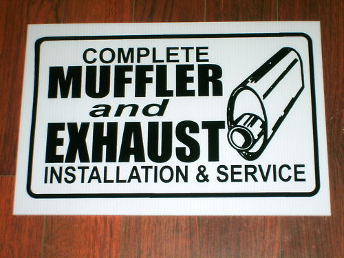 Auto Repair Shop Sign: Muffler & Exhaust Service