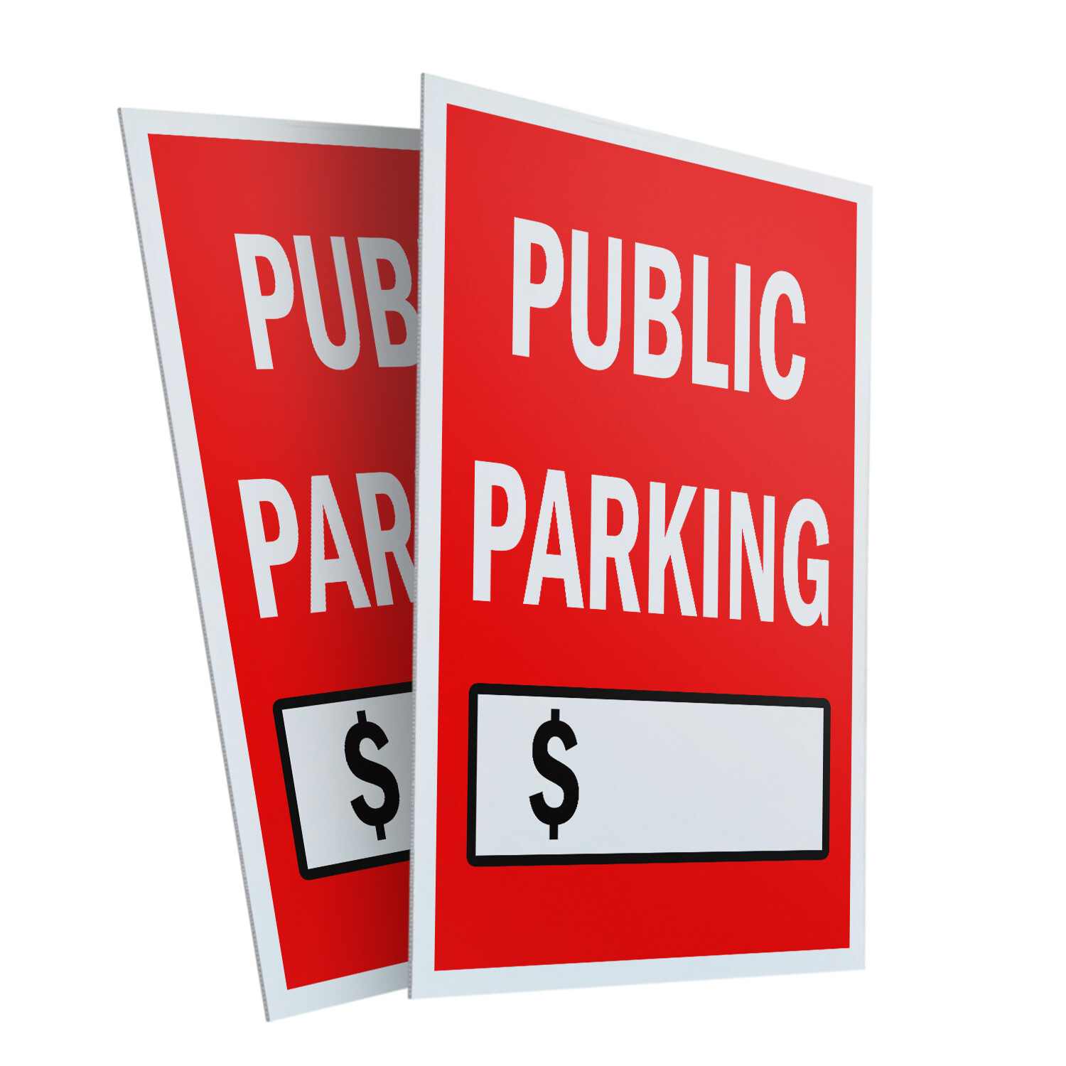 A-frame Sidewalk Public Parking With Price 24″ x 36″ Double Sided A-Frame Sidewa