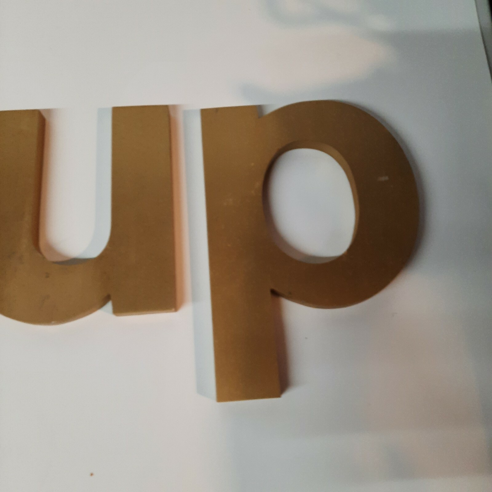 Storefront Signage Letters Gold Color Aluminum 4.5″ – 6″ Lot of 5