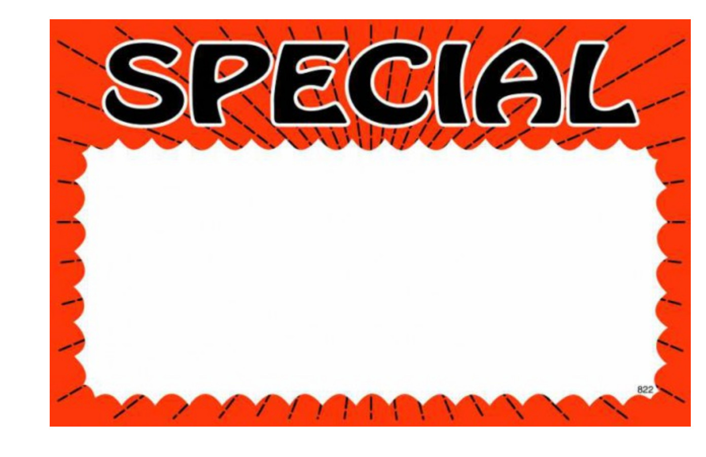 100 – 3.5″ x 5.5″ Special Price cards for Retail Stores Nice Signage Signs