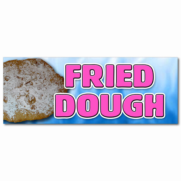 FRIED DOUGH DECAL sticker carnival elephant ear deep batter powder sugar