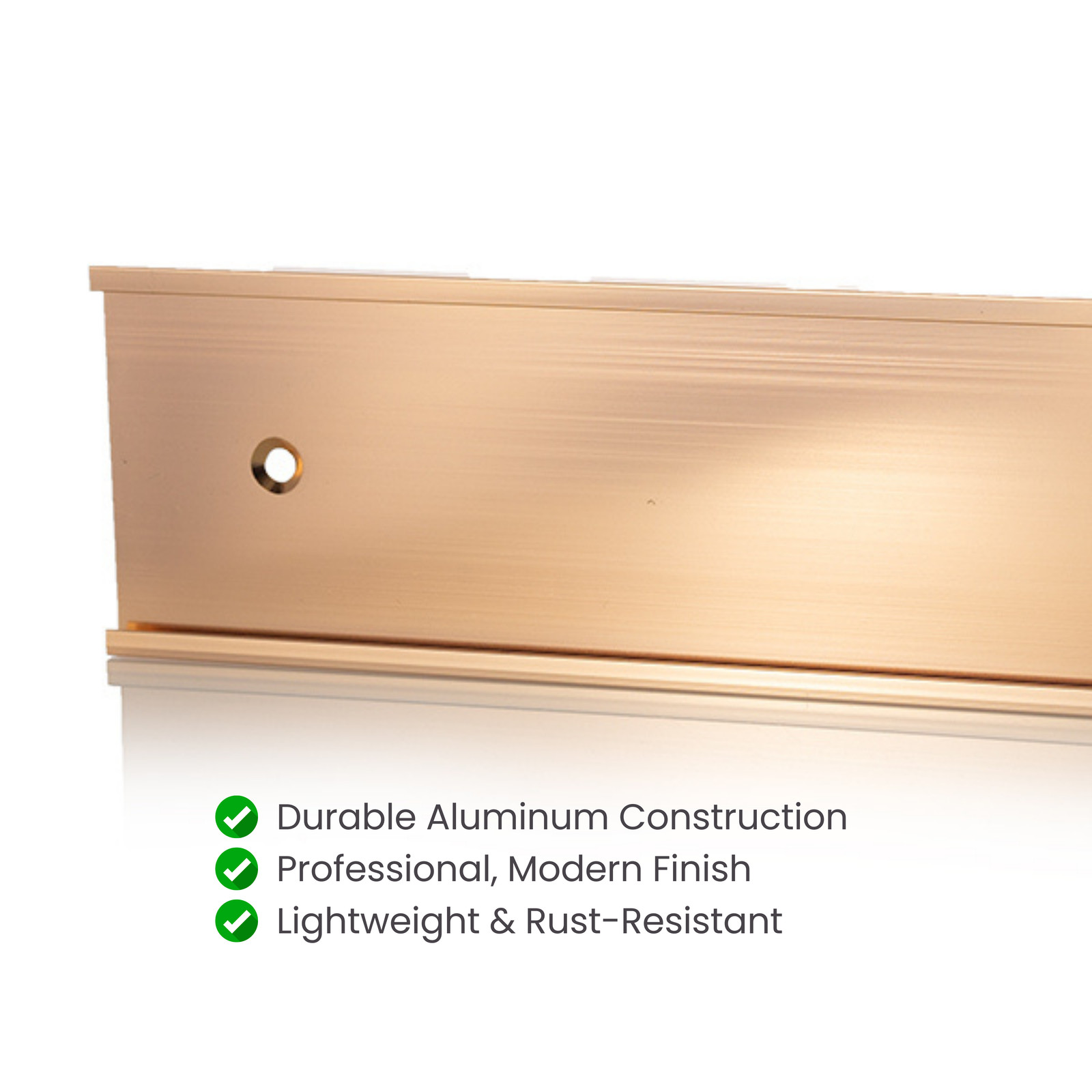 Office Wall Name Plate Holder – 2″ x 8″ / 2″ x 10″