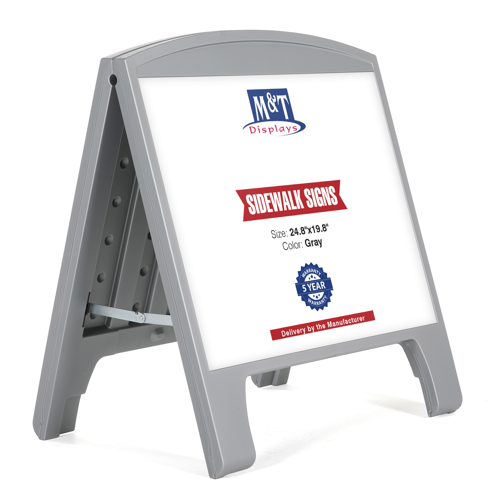 Sandwich Board A-Frame Double Sided Outdoor Sidewalk Sign Holder 24.80×19.76