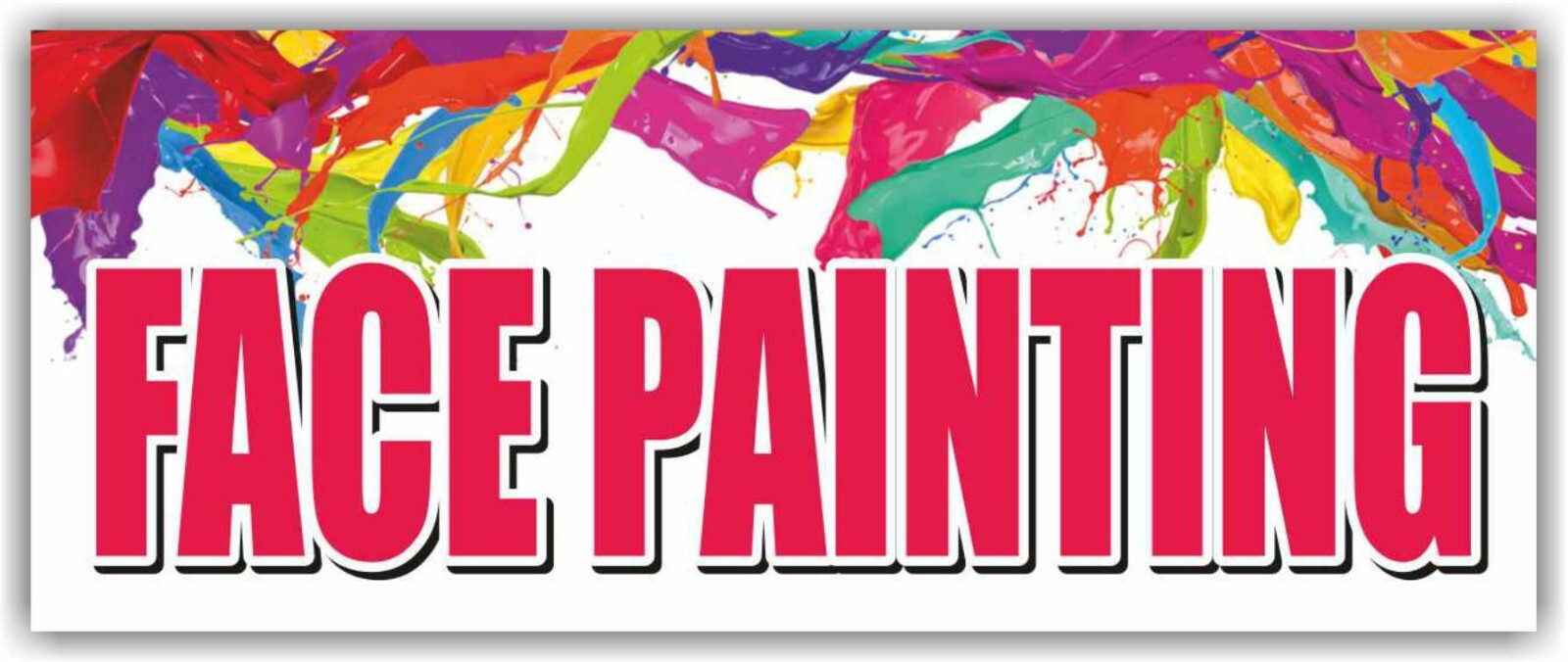 FACE PAINTING Advertising Banner Vinyl Mesh Sign body art kindergarten children