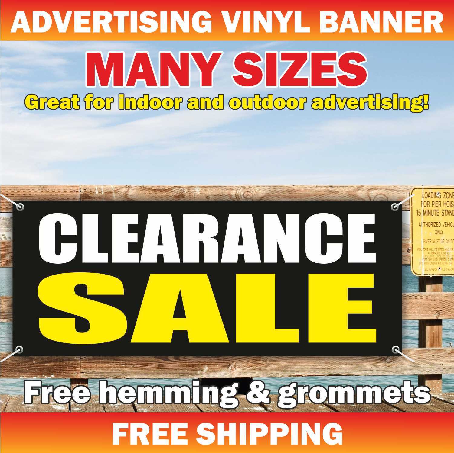 CLEARANCE SALE Advertising Banner Vinyl Mesh Sign discount retail 30 40 50 % off