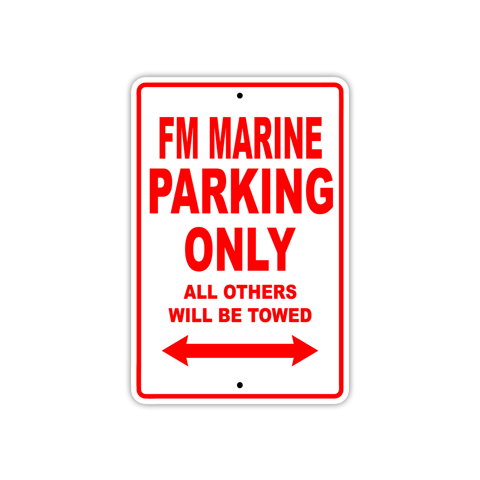 Fm Marine Parking Only Boat Ship Yacht Marina Lake Dock Aluminum Metal Tin Sign