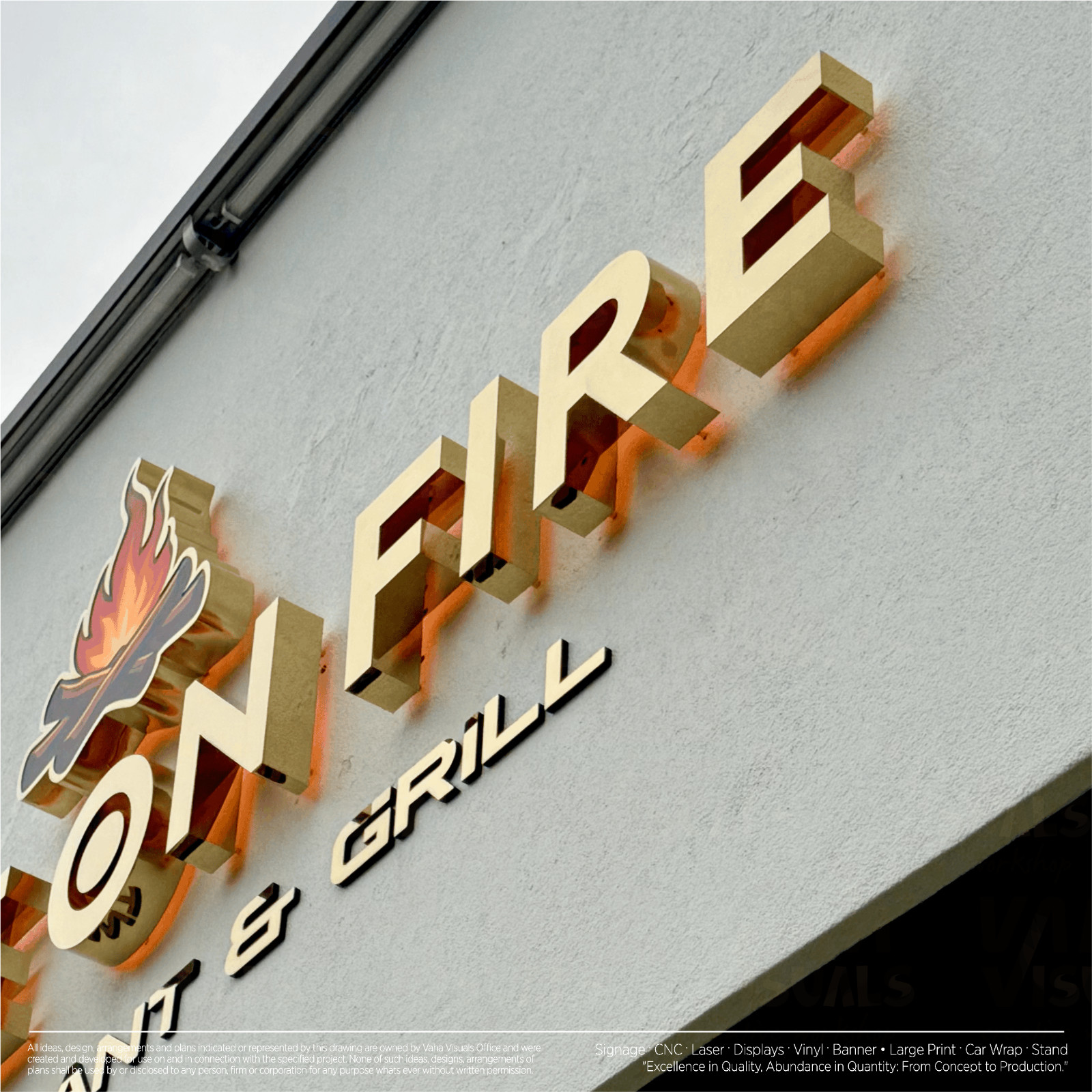 Stainless Steel Channel Letters Sign Business Signs Custom for Indoor & Outdoor