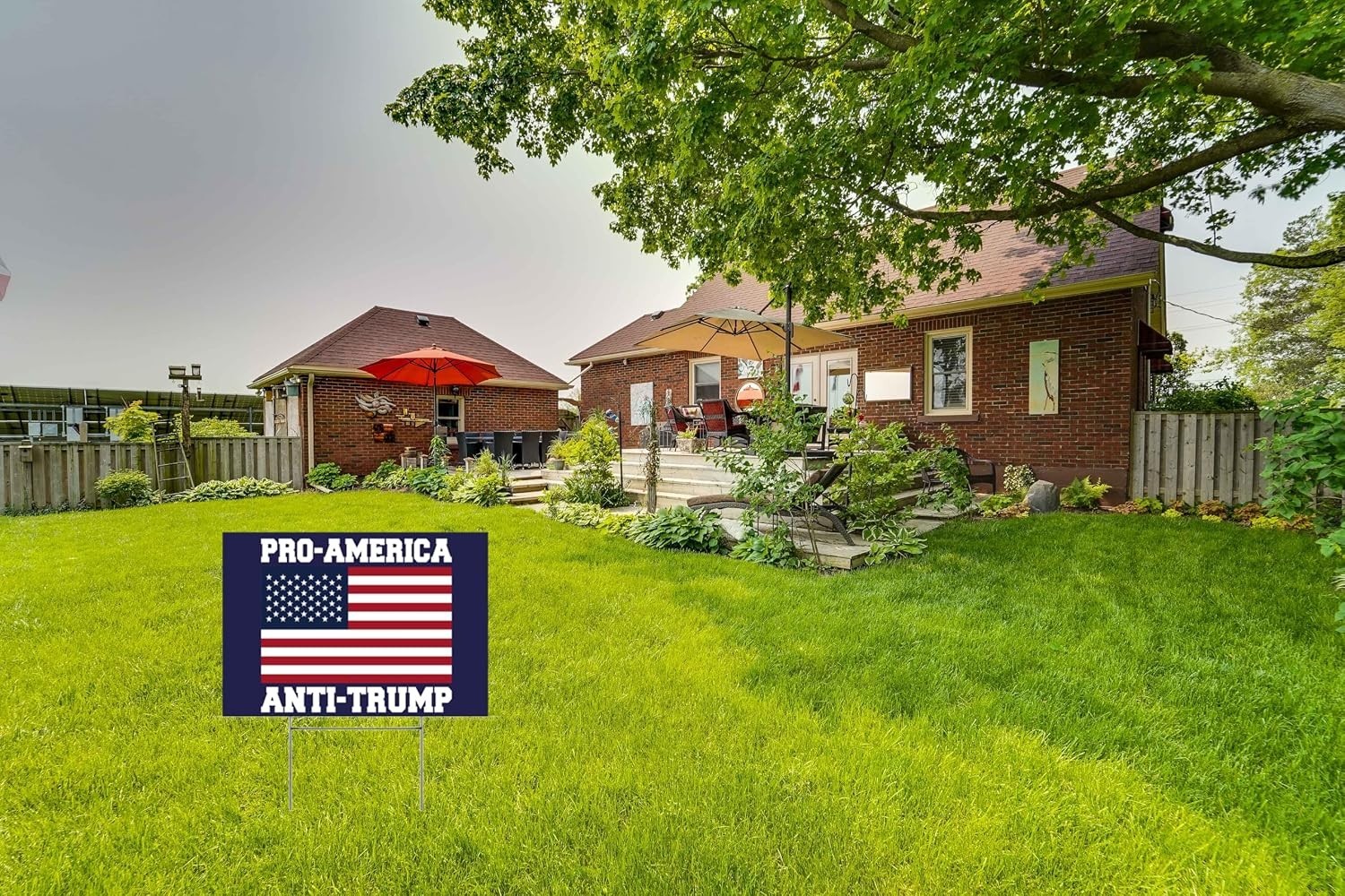 Eye-Catching Anti-Trump Yard Sign 12″x18″ – Pro-Biden Political Display