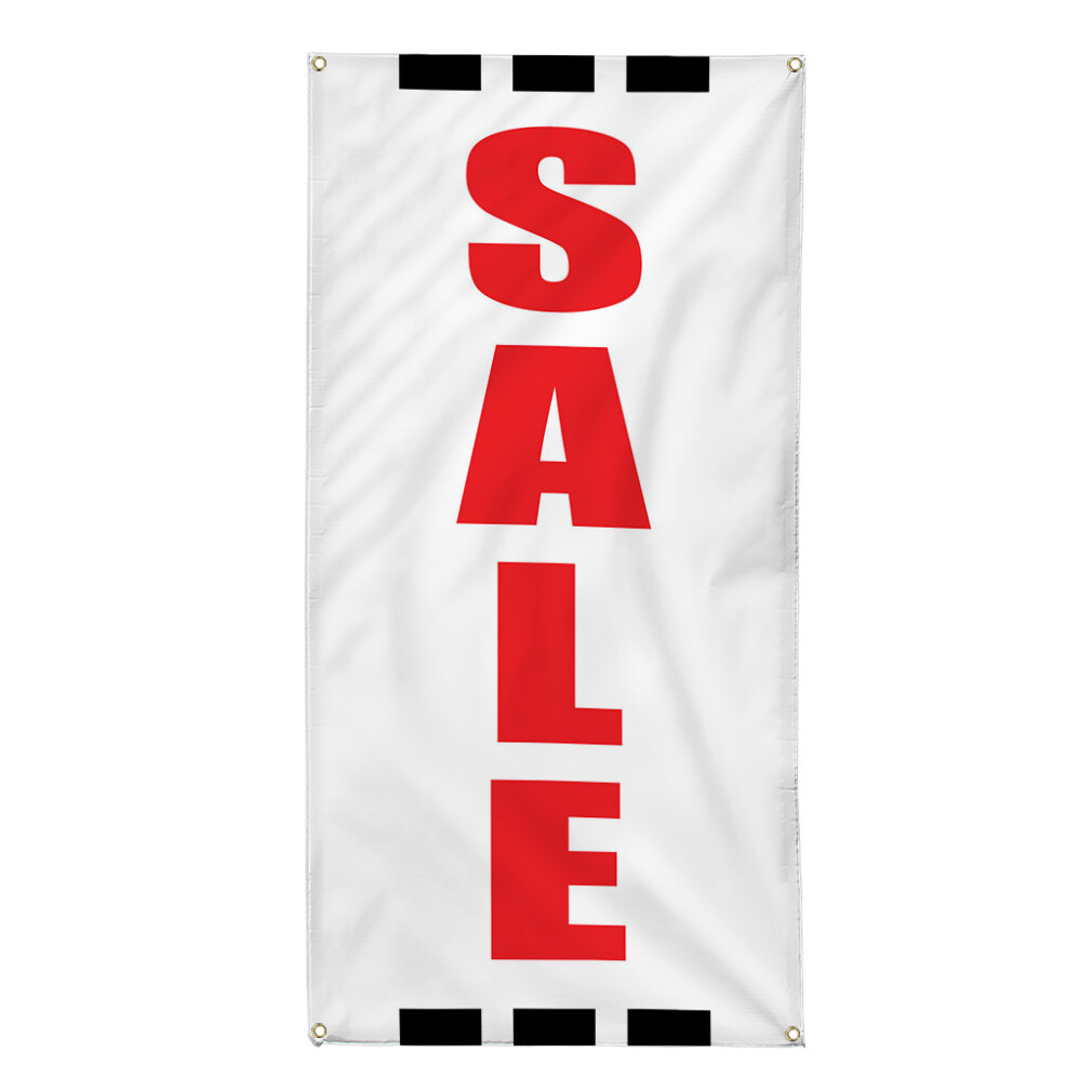 Vertical Vinyl Banner Multiple Sizes Deal Red Business Business Outdoor