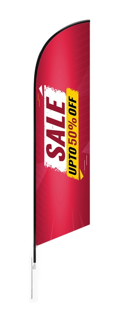 Sale Upto 50% Off Feather Flag With Ground Stake